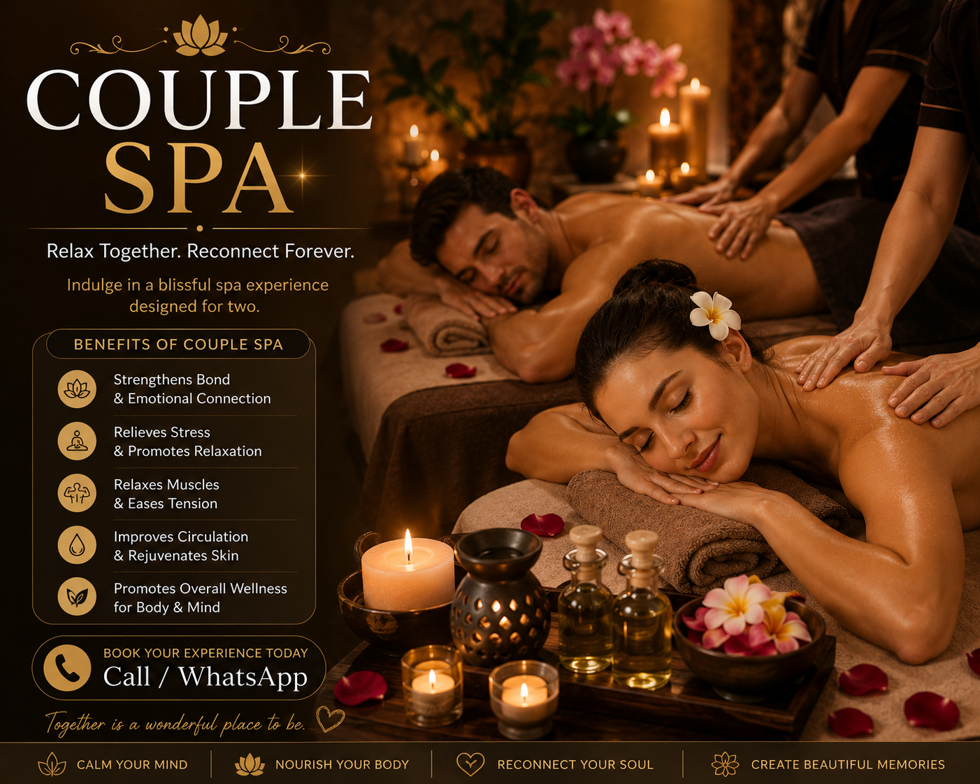 Couple spa experience